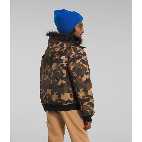 The North Face Gotham NF0A82XTORU Boys Utility Brown Camo Insulated Jacket NCL39 - Picture 3 of 9